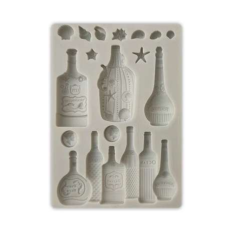 Stamperia - Songs of the Sea Silicon Mould A6 Bottles