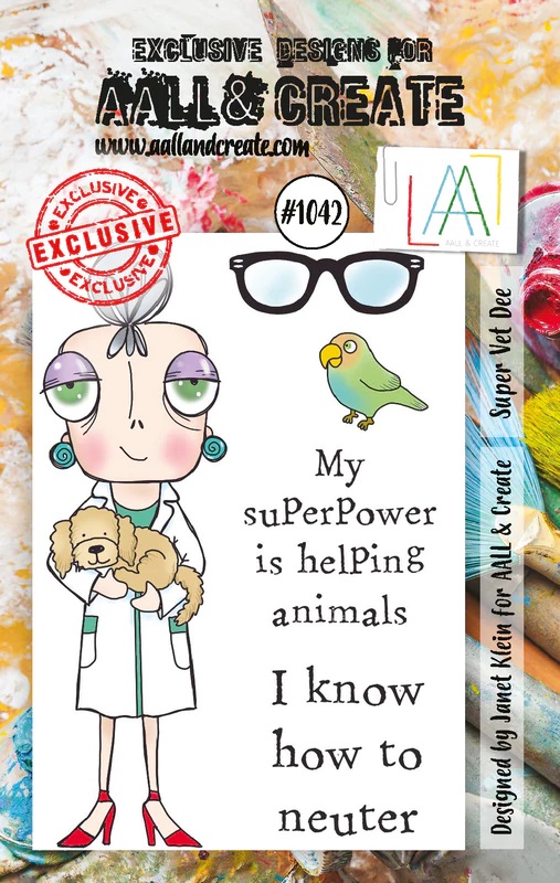 Aall& Create - #1042 - SUPER VET DEE- A7 STAMP -