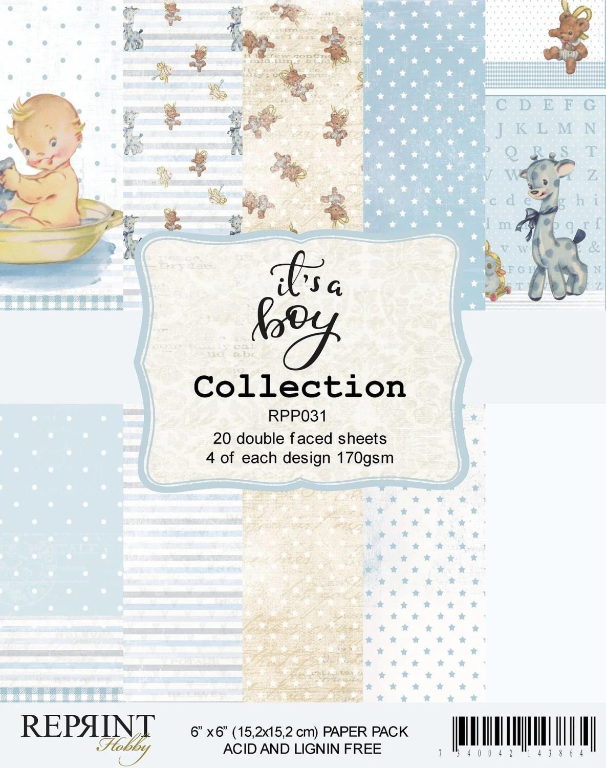 Reprint - It´s a Boy collection pack -  6x6