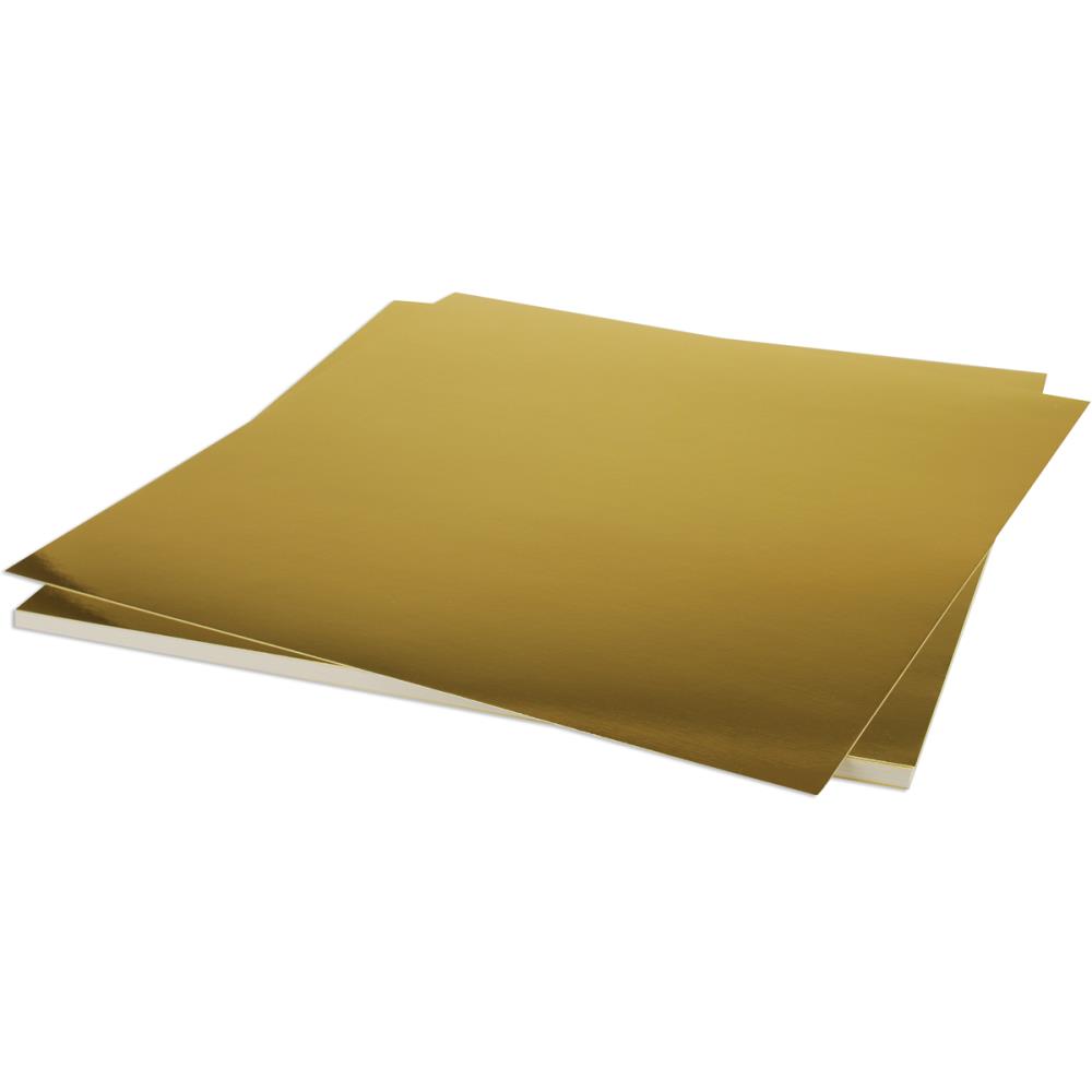 Bazzill Foil Cardstock 12"X12" - Gold