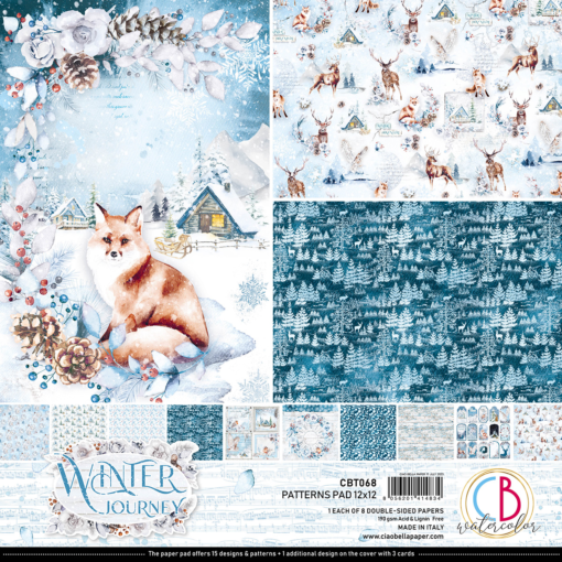 Ciao Bella - Winter Journey - Paper Pack (8 ark) 12 x 12"