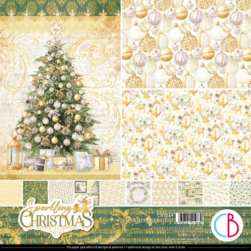 Ciao Bella - SPARKLING CHRISTMAS- Paper Pack (8 ark) 12 x 12"