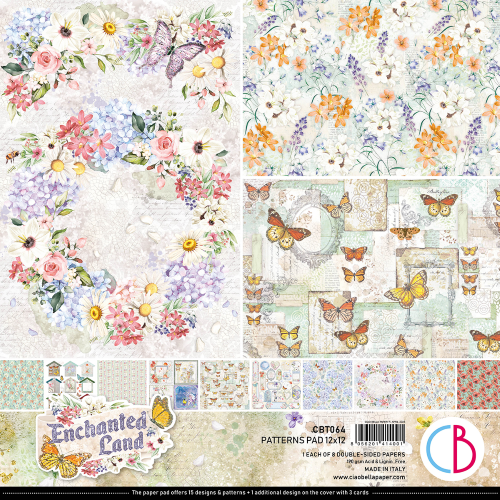 Ciao Bella -ENCHANTED LAND - Paper Pack (8 ark) 12 x 12"