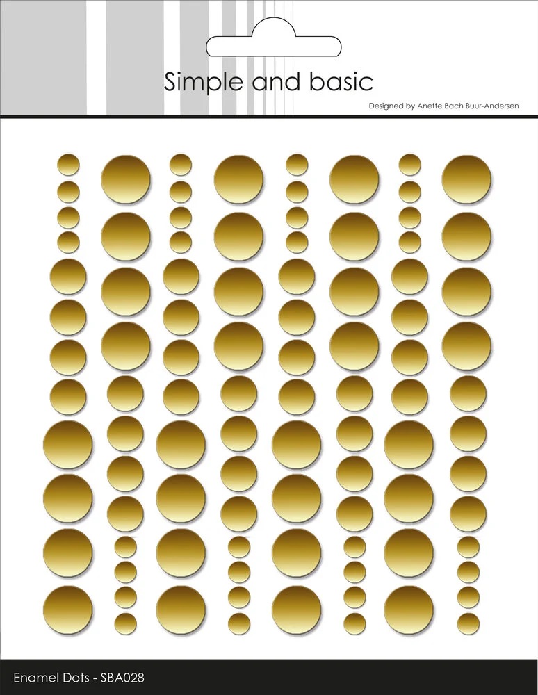 Simple and Basic - Adhesive Enamel Dots Metallic Gold Matte (96pcs