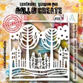 Aall&Create - #188 - 6"X6" STENCIL - FRIENDLY AVENUE