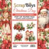 Scrapboys - Christmas Day 6x6 Inch Pop Up Paper Pad