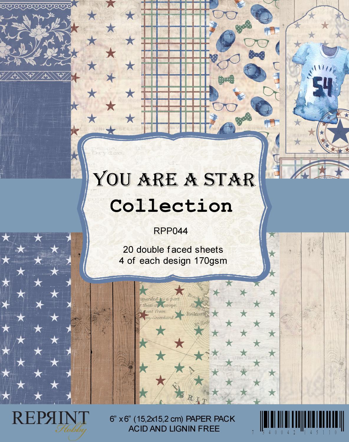 Reprint - You are a star - 6x6