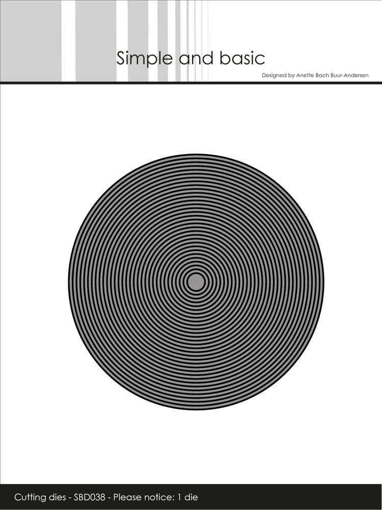 Simple and Basic - Thin Frames Circle Die