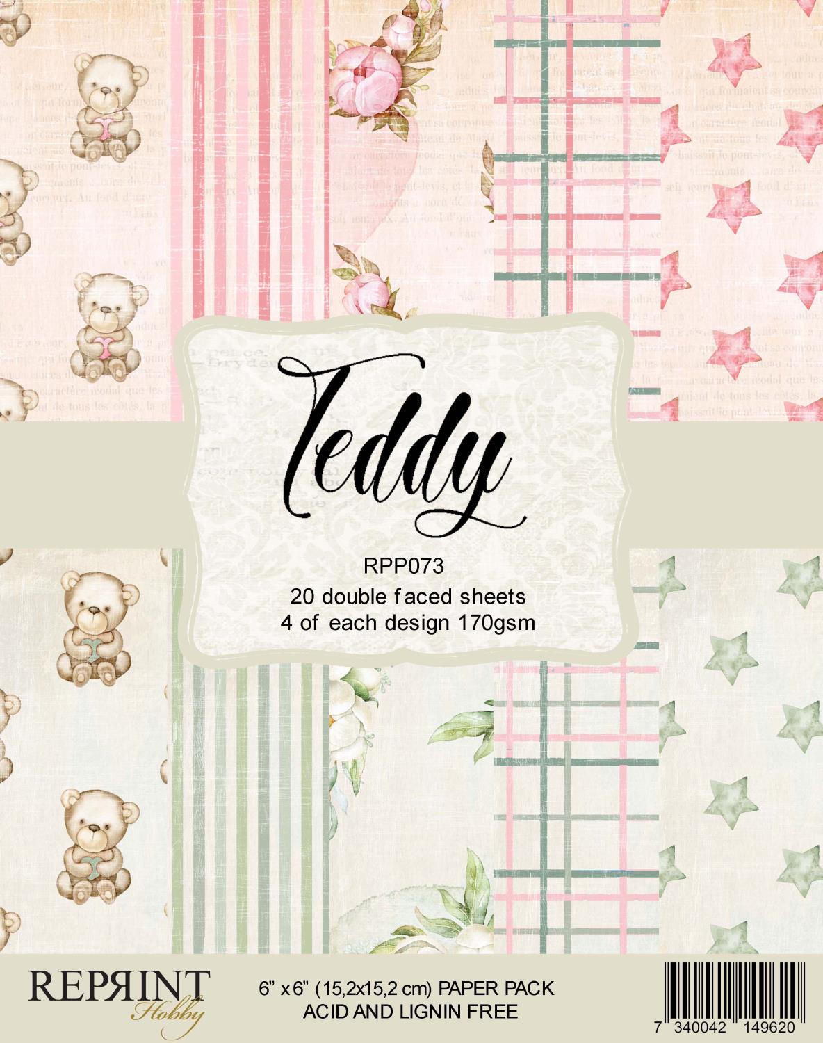 Reprint - Teddy -  6x6