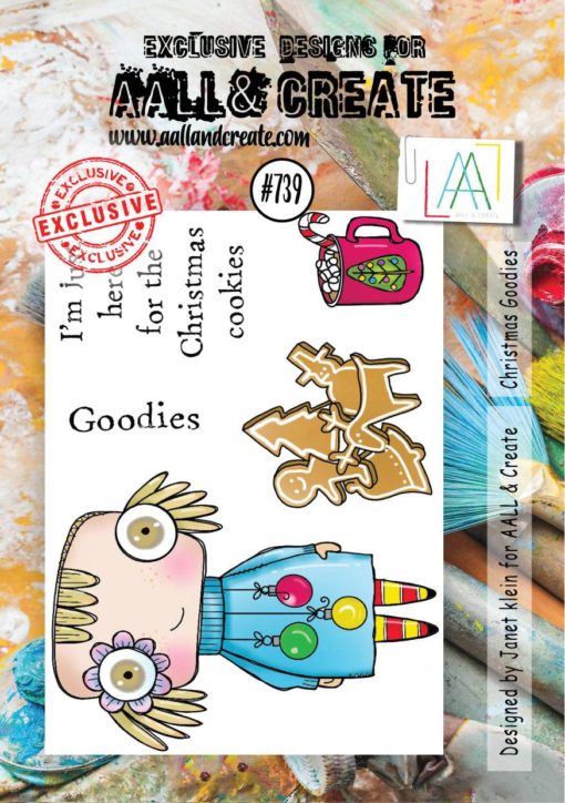 Aall& Create - # 739 - Christmas goodies - A7 STAMP -