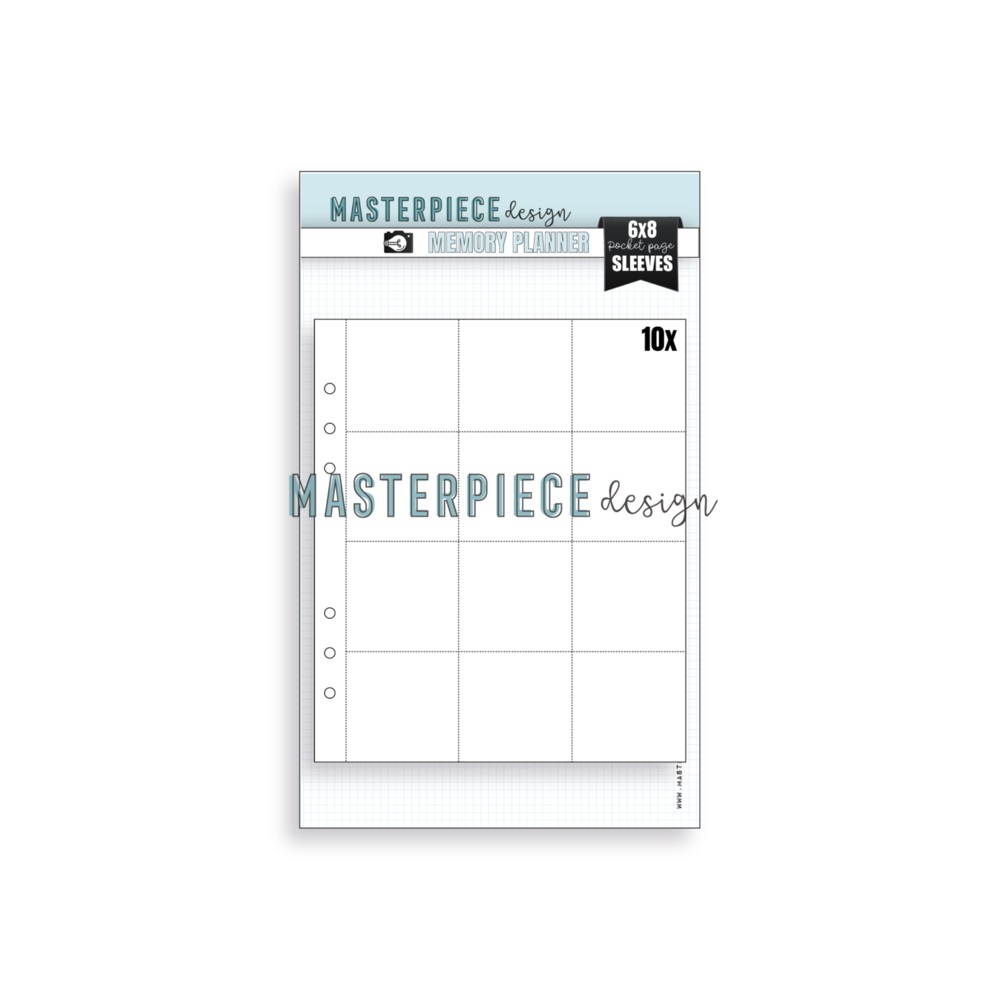 Masterpiece Design- Memory Planner Pocket Page Sleeves 6x8 Inch Design D
