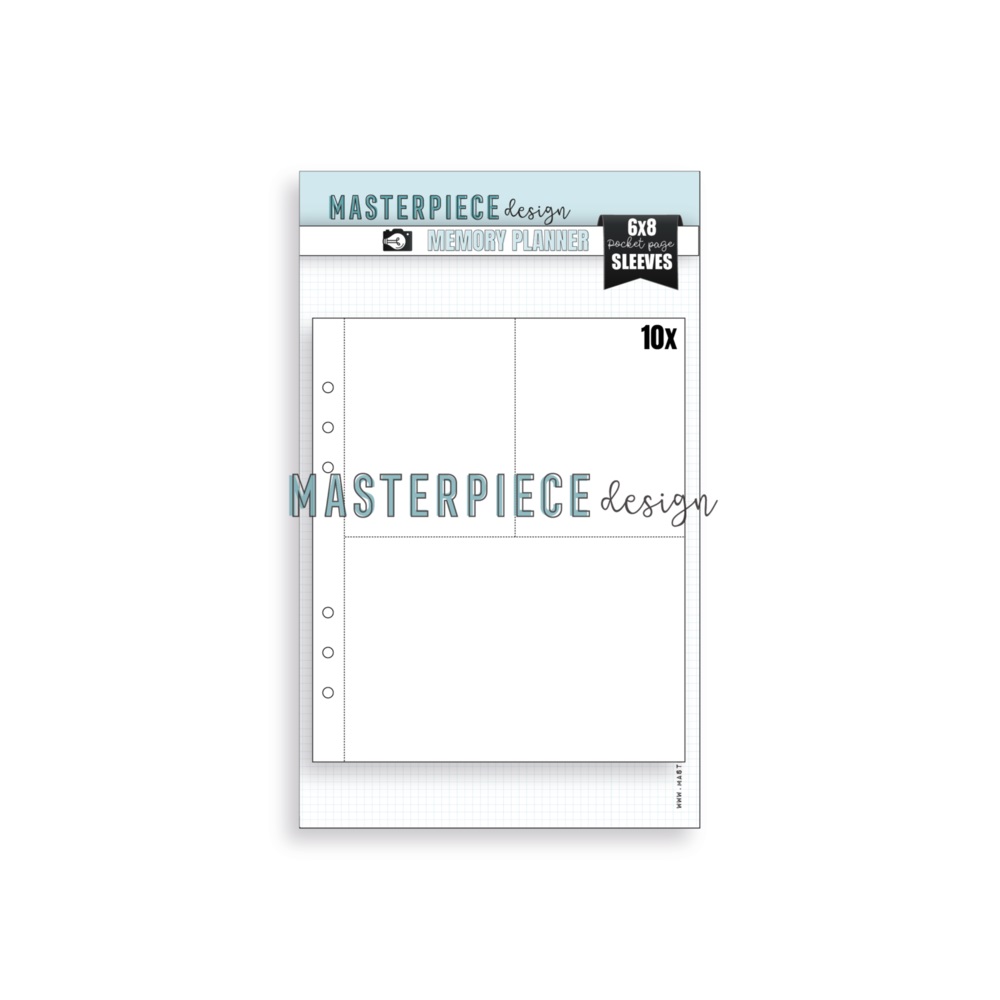 Masterpiece Design- Memory Planner Pocket Page Sleeves 6x8 Inch Design C