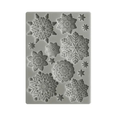 Stamperia - Christmas Mixed Media Silicon Mould A6 Snowflakes
