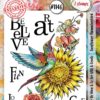 Aall & Create - #1146 - A6 STAMP SET - Sunflower Hummingbird