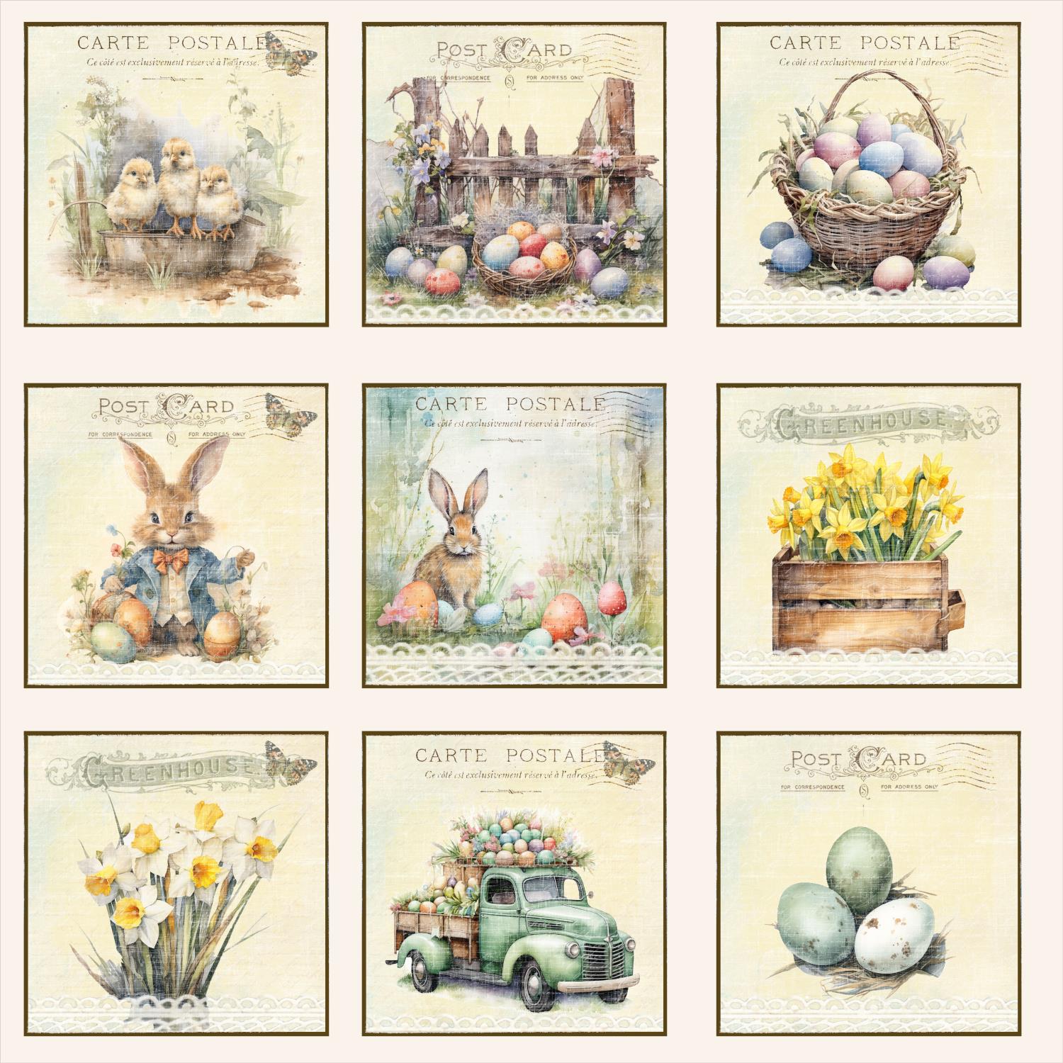 Reprint - Easter tags- 12 x 12