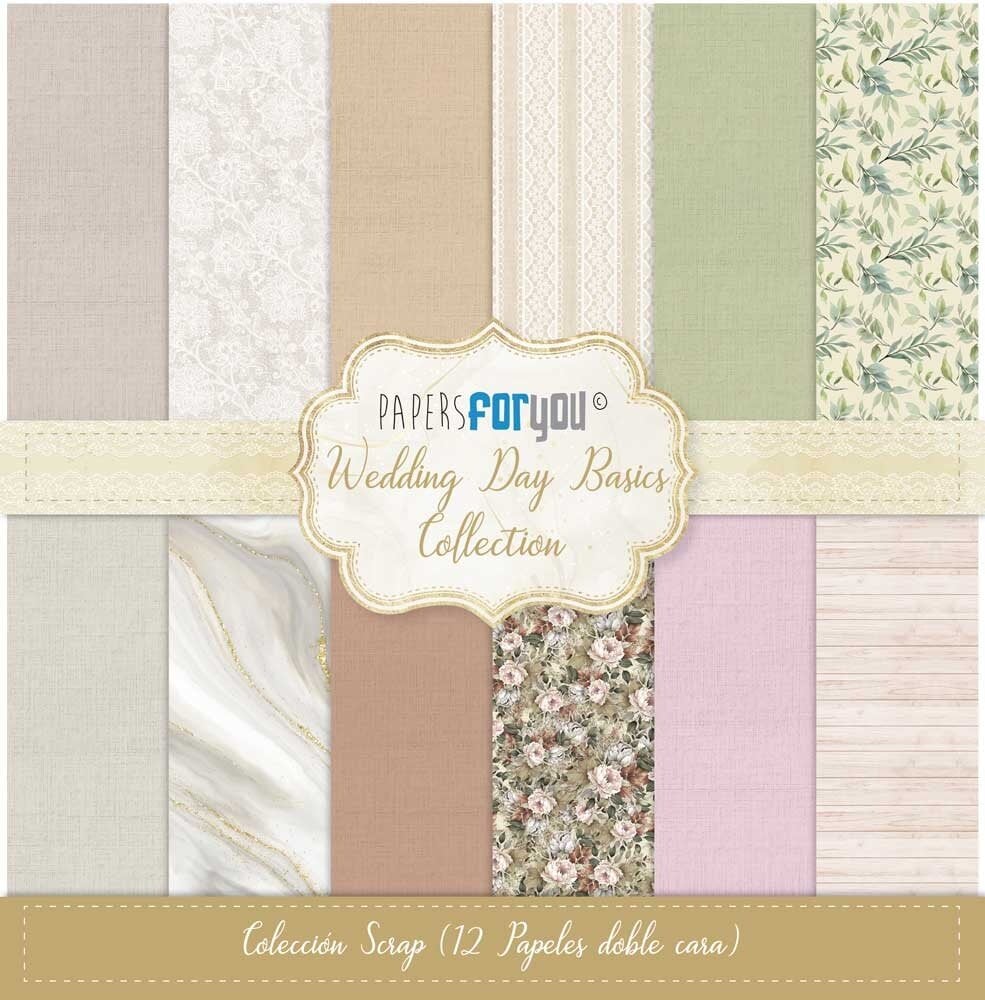 Papers for you - Wedding Day Basics Scrap Paper Pack (12pcs