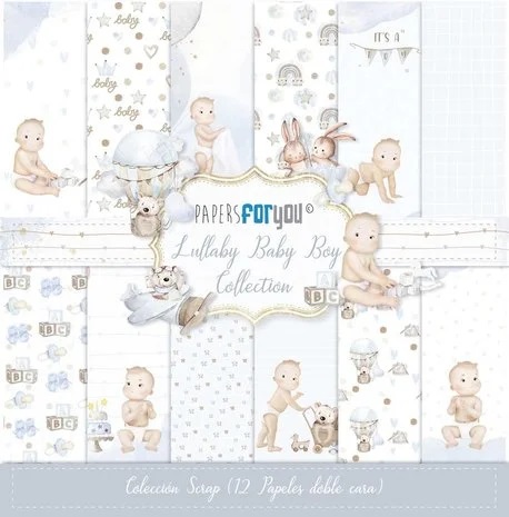 Papers for you - Lullaby Baby boy Paper Pack (12pcs