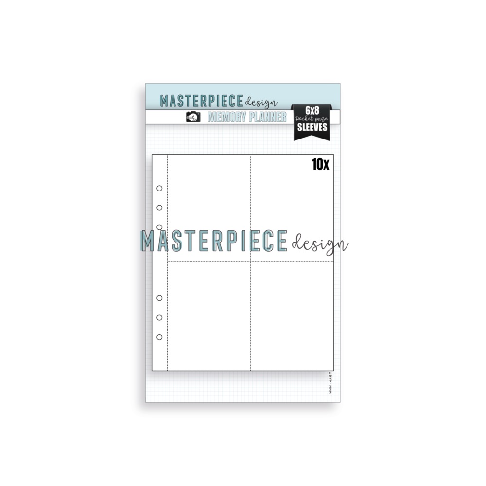 Masterpiece Design- Memory Planner Pocket Page Sleeves 6x8 Inch Design B