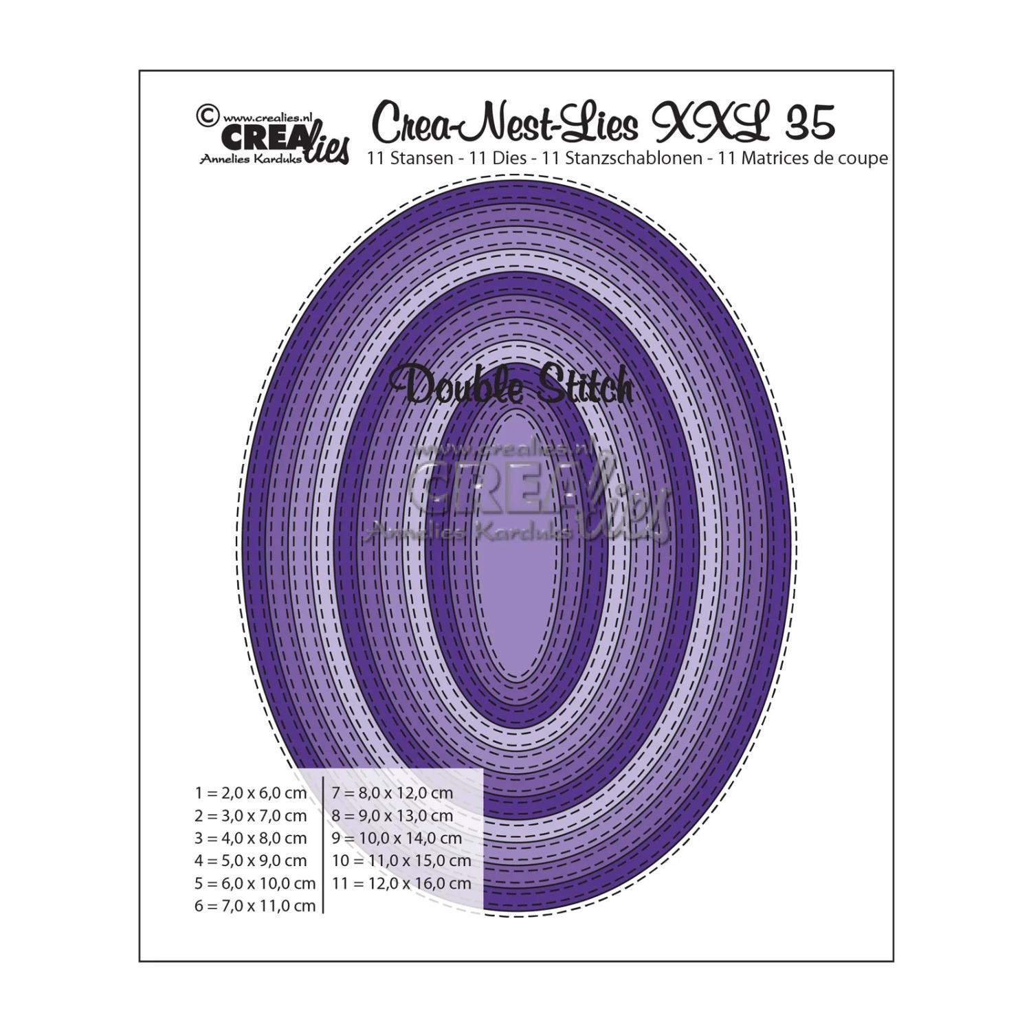 Crealies - Crea-Nest-Lies XXL cutting die no.35 Oval