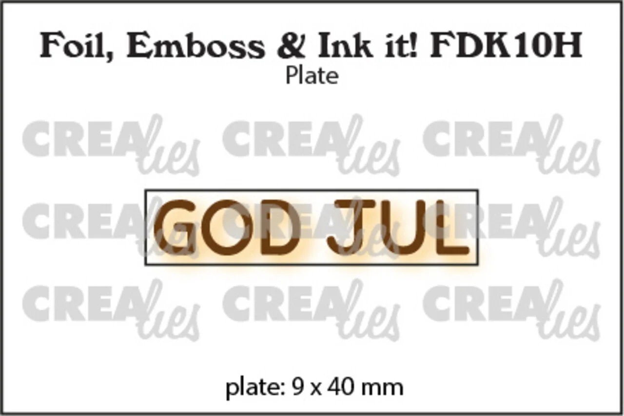 Crealies - Foil Emboss & Ink It!- God Jul