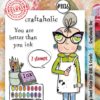 Aall& Create - # 1136 - Craftaholic Dee- A7 STAMP -