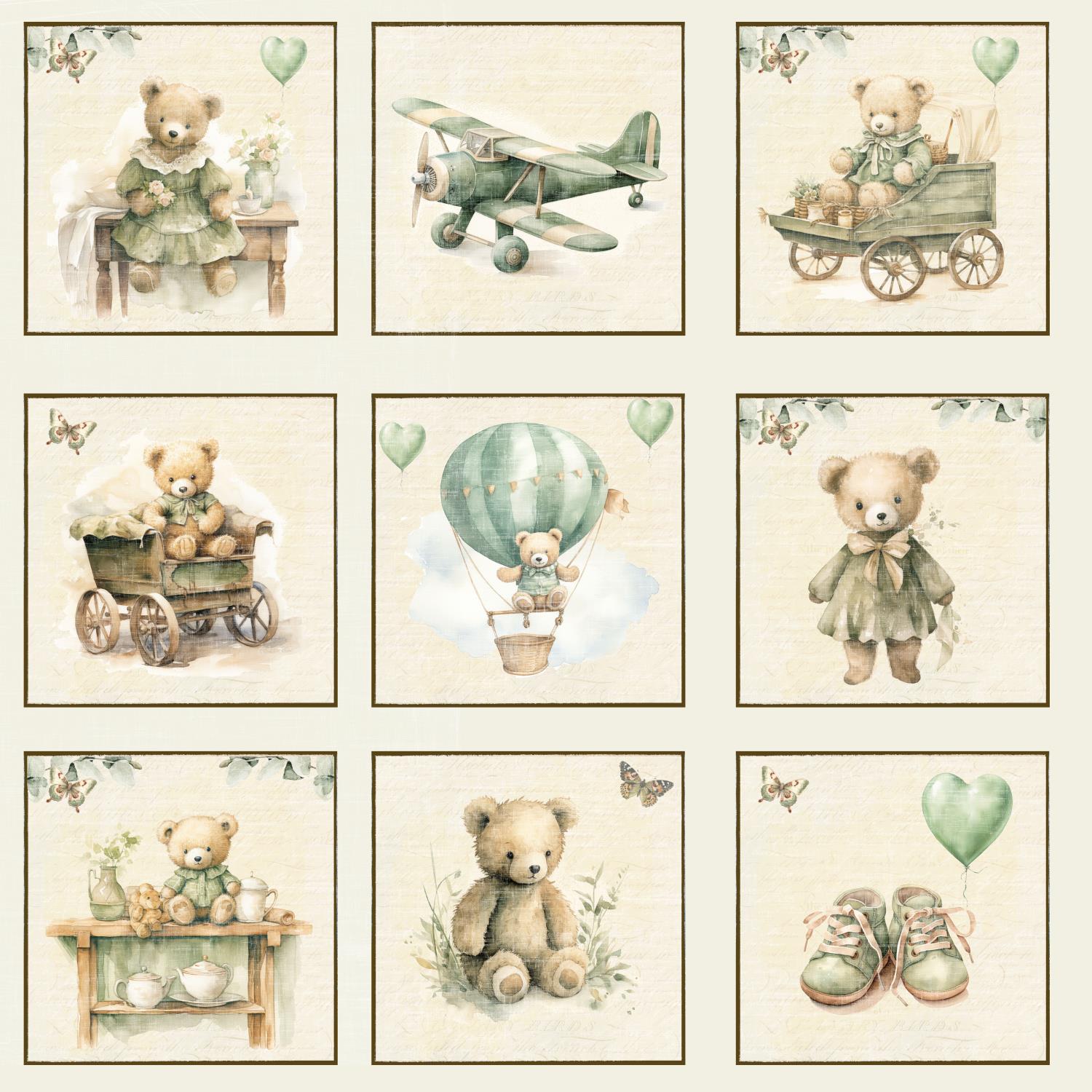 Reprint - Bear - Bear tags - 12 x 12