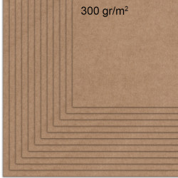KORA - PACK OF 12 KRAFT LINER CARDS OF 300 GR