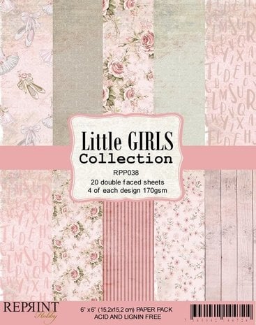 Reprint - Little girl collection - 6 x 6"