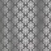 Kora - GRAY CARDSTOCK WITH SILVER FOIL - DAMASK HANA