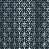 Kora - NAVY BLUE CARDSTOCK WITH SILVER FOIL - DAMASK ZAIRA