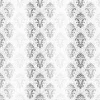 Kora - WHITE CARDSTOCK WITH SILVER FOIL - DAMASK ZAIRA