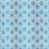 Kora - WHITE CARDSTOCK WITH BLUE FOIL - DAMASK FATIMA