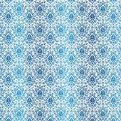 Kora - WHITE CARDSTOCK WITH BLUE FOIL - DAMASK FATIMA