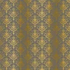 Kora - GRAY CARDSTOCK WITH GOLD FOIL - DAMASK ZAIRA