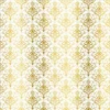 Kora - WHITE CARDSTOCK WITH GOLDEN FOIL - DAMASK ZAIRA