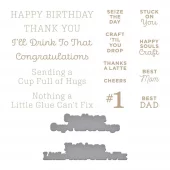 Spellbinders - We Dance Glimmer Sentiments Glimmer Hot Foil Plate & Die