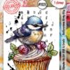 Aall& Create - # 1139 - Buttercream Birdy Bliss - A7 STAMP -
