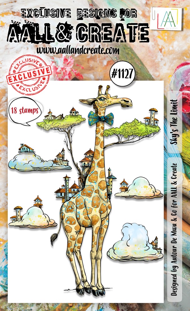 Aall & Create - #1127 - A6 STAMP SET - Sky's The Limit