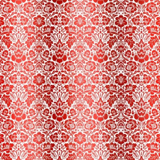 Kora - WHITE CARDSTOCK WITH RED FOIL - DAMASK DALIA