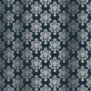 Kora - NAVY BLUE CARDSTOCK WITH SILVER FOIL - DAMASK HANA