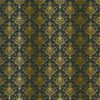 Kora - NAVY BLUE CARDSTOCK WITH GOLD FOIL - DAMASK ZAIRA