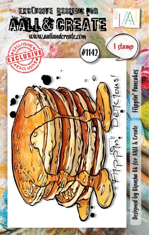 Aall& Create - # 1142 - Flippin' Pancakes - A7 STAMP -