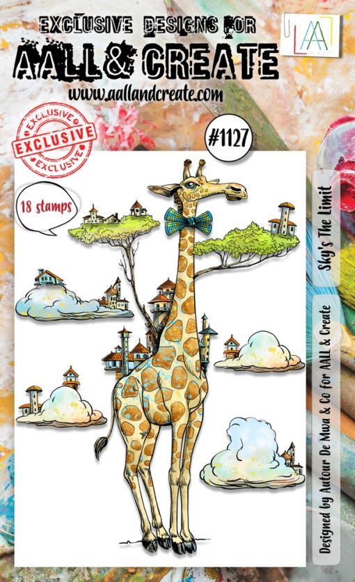 Aall & Create - #1127 - A6 STAMP SET - Sky's The Limit