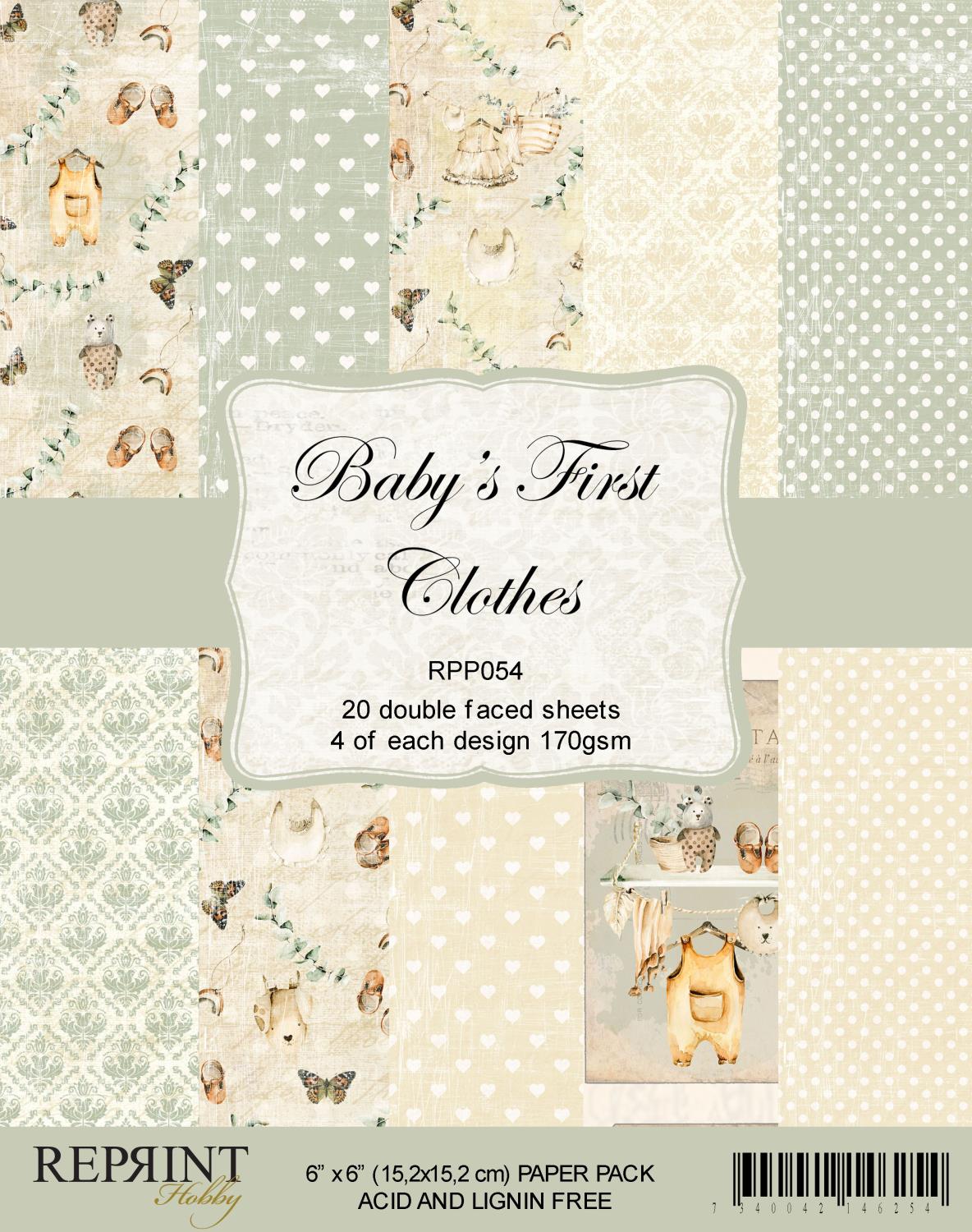 Reprint - Baby´s First Clothes Collection pack - 6 x 6"