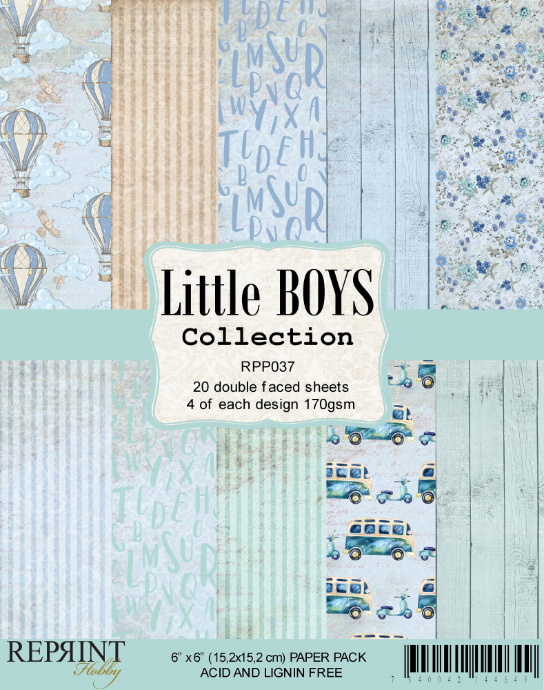 Reprint - 6x6 - RPP037 - Little Boys Collection pack