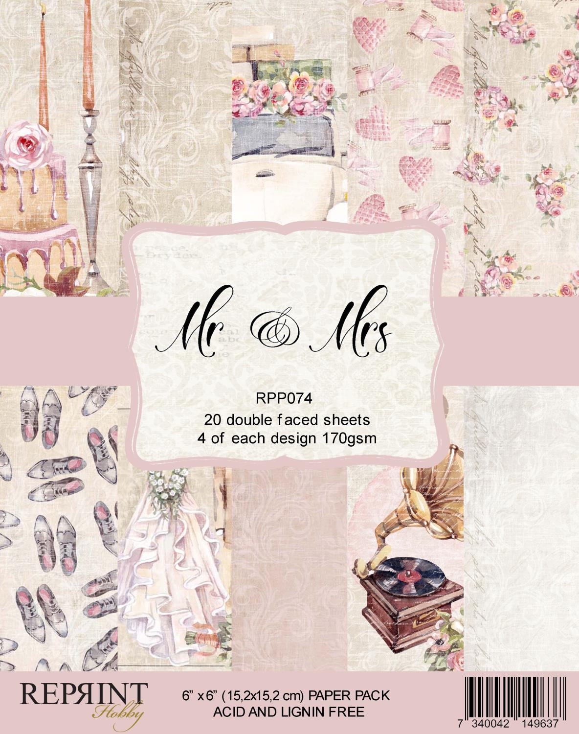 Reprint - Paperpack Mr & Mrs Collection pack 6x6