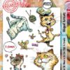 Aall & Create - #1123 - A6 STAMP SET - Alleycat Acrocats