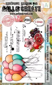 Aall & Create - #1143 - A6 STAMP SET - Inflateably Awesome