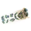 Pinkfresh Studio Foiled Washi Tape 4"X11yd - Indigo Roses