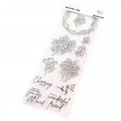 Pinkfresh Studio - Clear Stamp Set 4"X12"- Rainbow Daisies